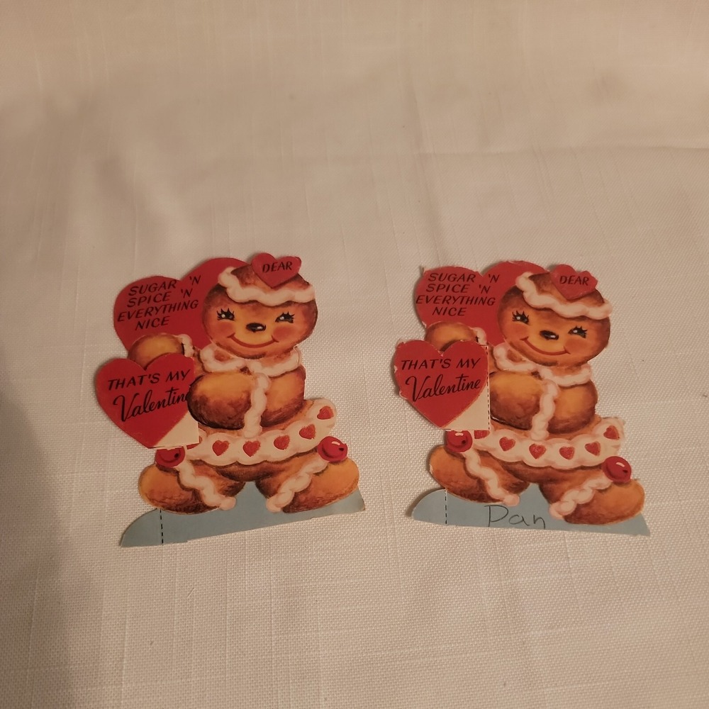 Vintage‎ 1940s 1950s Valentines Folding hidden message